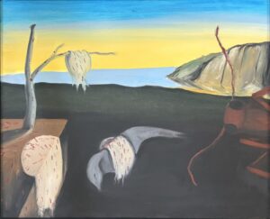 Massaro - The Persistence of Ants on Melting Camembert - Oil paint