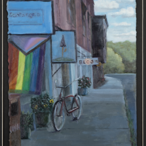 Merry - Main Street in Thomas, WV - Oil paint