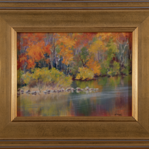 Huddy - Frank Bentz Memorial Pond - Acrylic paint