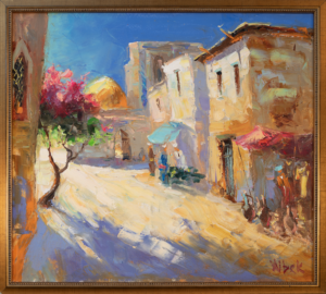 Sharshekeev - Bazaar - Oil paint