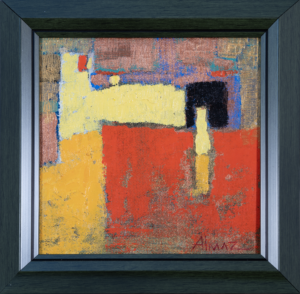 Sharshekeev - Red Construct - Oil paint