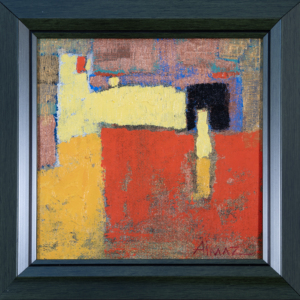 Sharshekeev - Red Construct - Oil paint