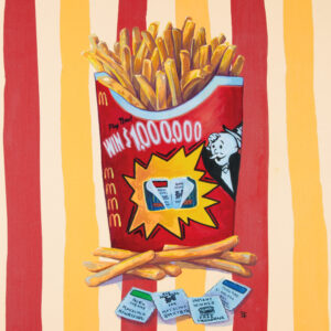 French - No Park Place Please - Mixed media